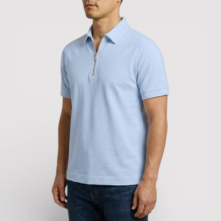 ELDON Lightweight Zip Polo Shirt