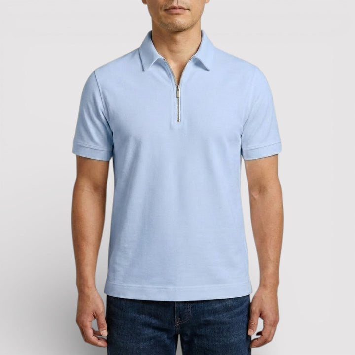 ELDON Lightweight Zip Polo Shirt
