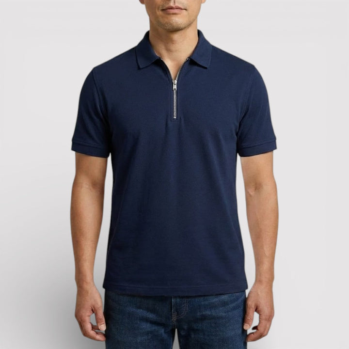 ELDON Lightweight Zip Polo Shirt
