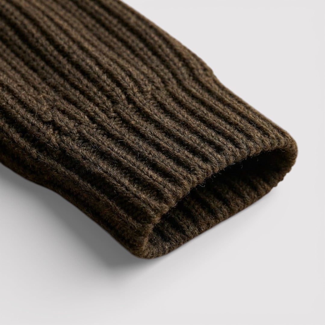 ALWIN Classic Ribbed Knit Sweater