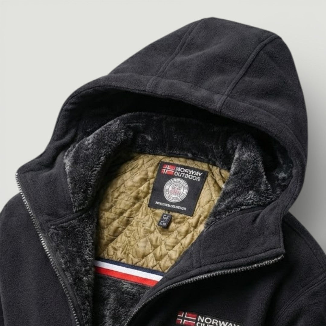 HARDY Fleece-Lined Zip-Up Jacket