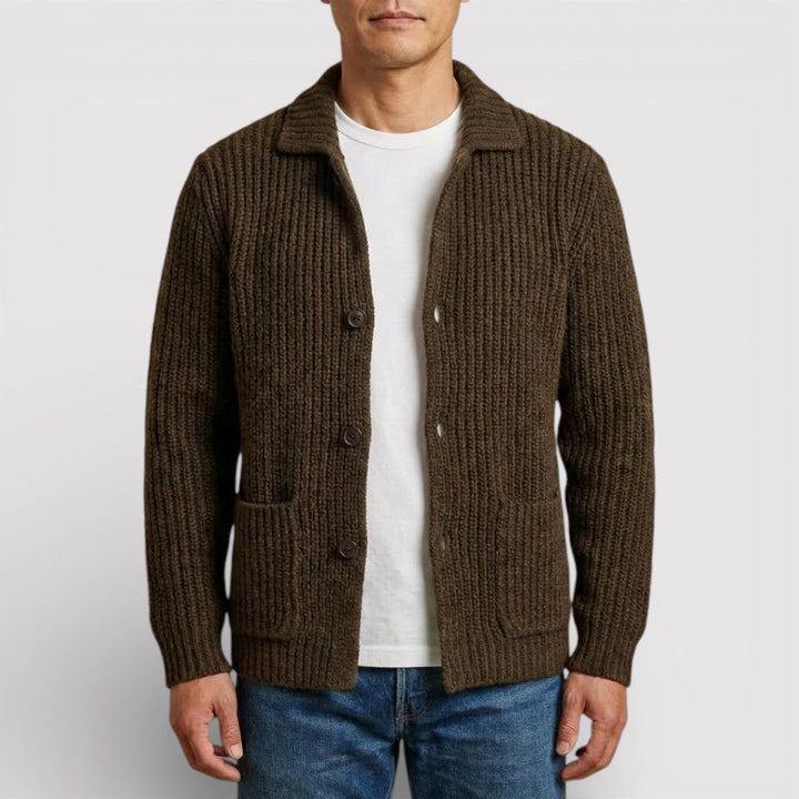 ALWIN Classic Ribbed Knit Sweater