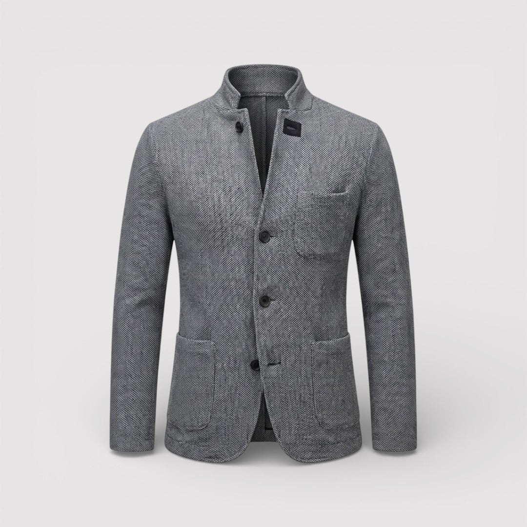 HEIKO Stretch Stand-Collar Blazer