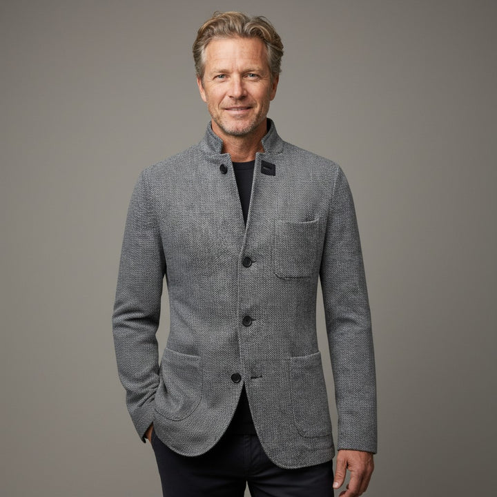 HEIKO Stretch Stand-Collar Blazer