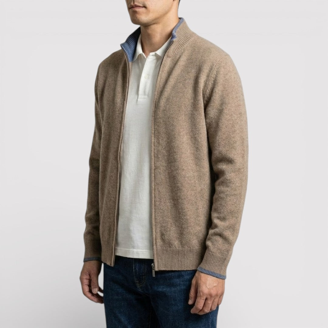 BRIAN Regular Zip Knit Sweater