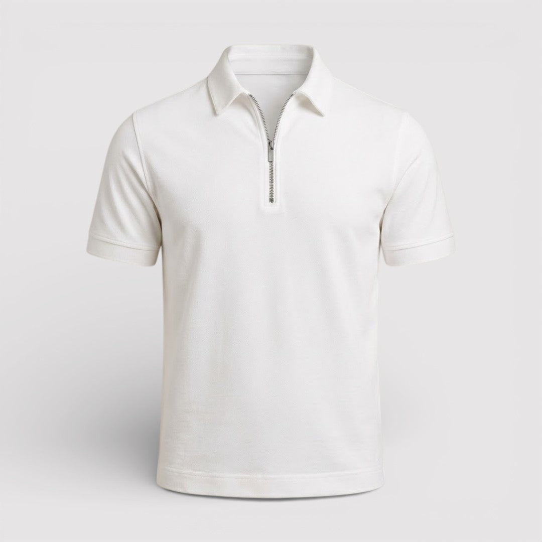 ELDON Lightweight Zip Polo Shirt