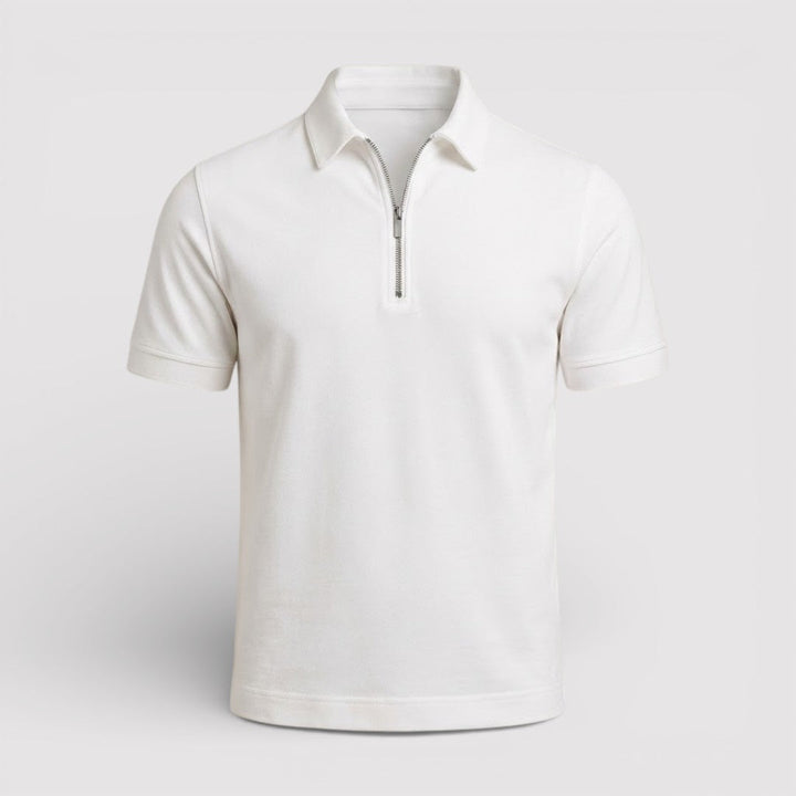 ELDON Lightweight Zip Polo Shirt