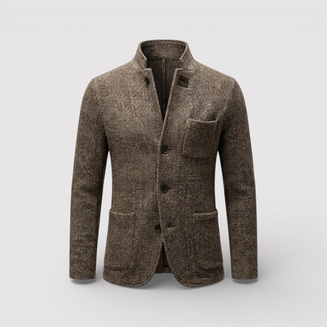 HEIKO Stretch Stand-Collar Blazer