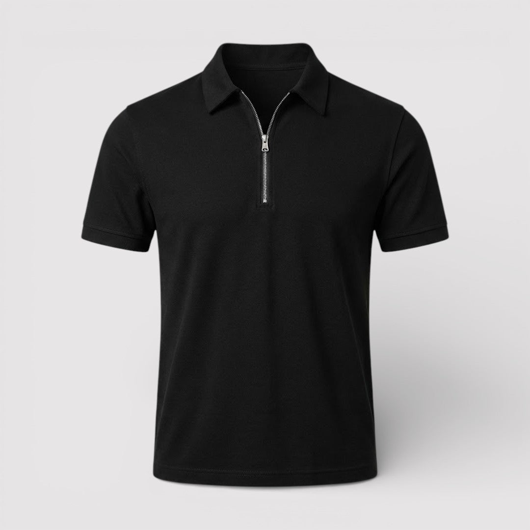 ELDON Lightweight Zip Polo Shirt
