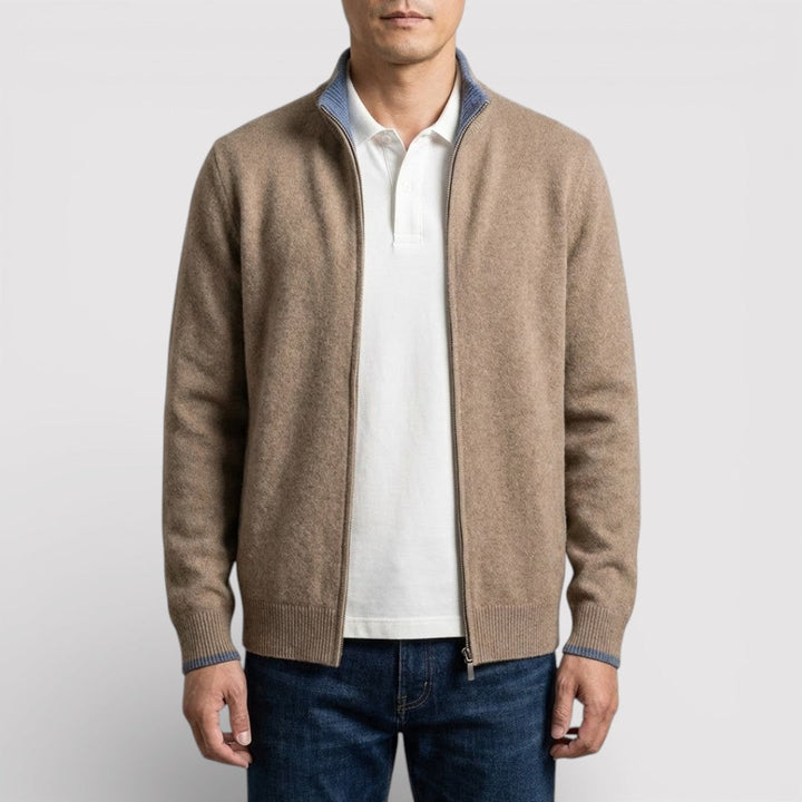 BRIAN Regular Zip Knit Sweater