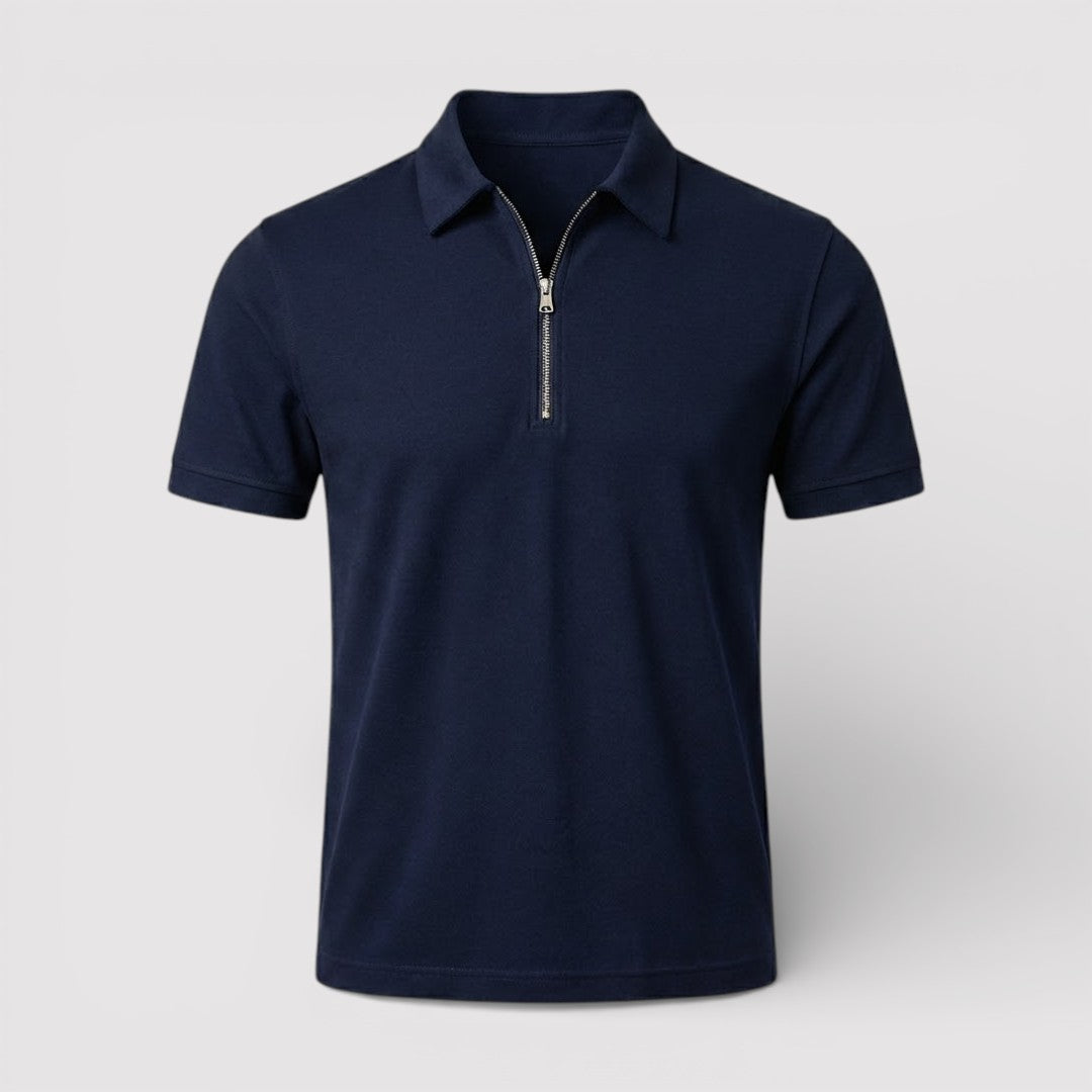 ELDON Lightweight Zip Polo Shirt