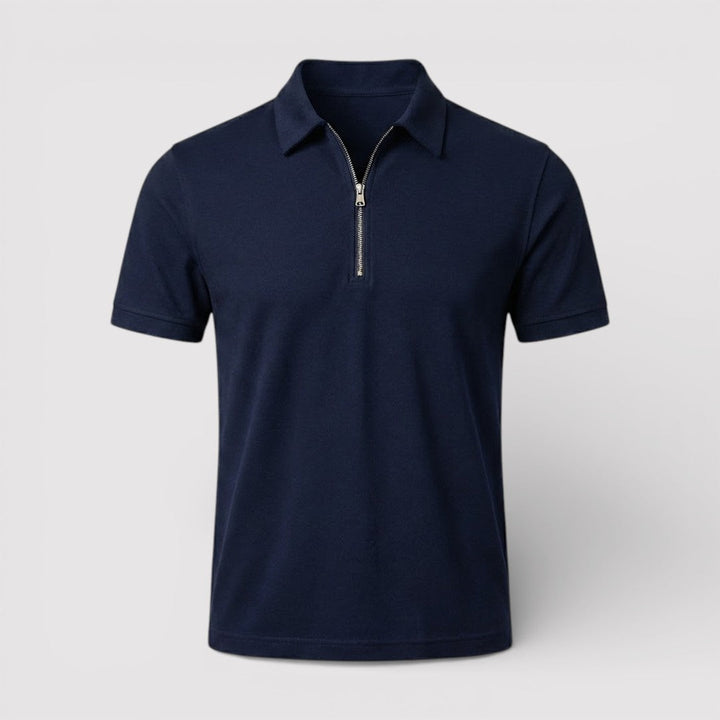 ELDON Lightweight Zip Polo Shirt