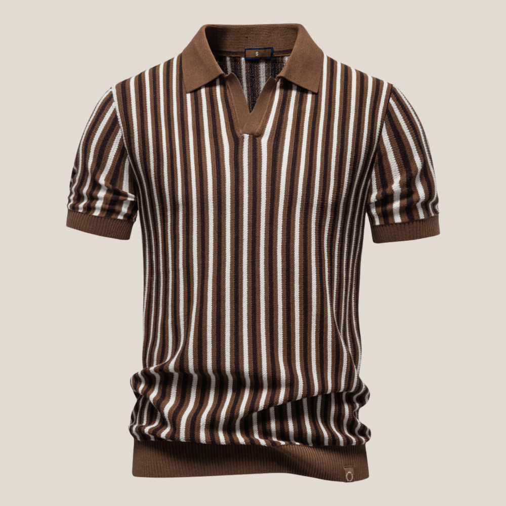 Verona™ - Striped Retro Knit Polo