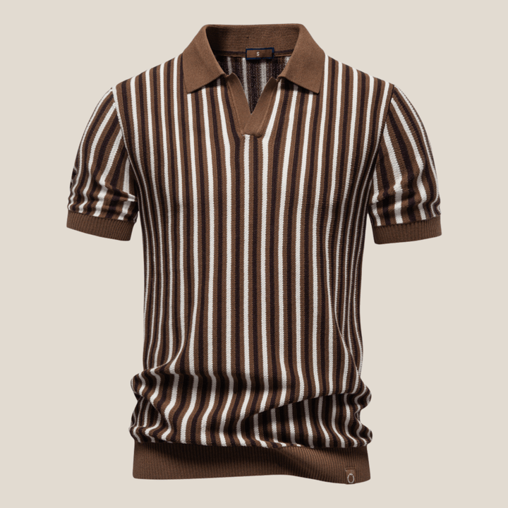 Verona™ - Striped Retro Knit Polo