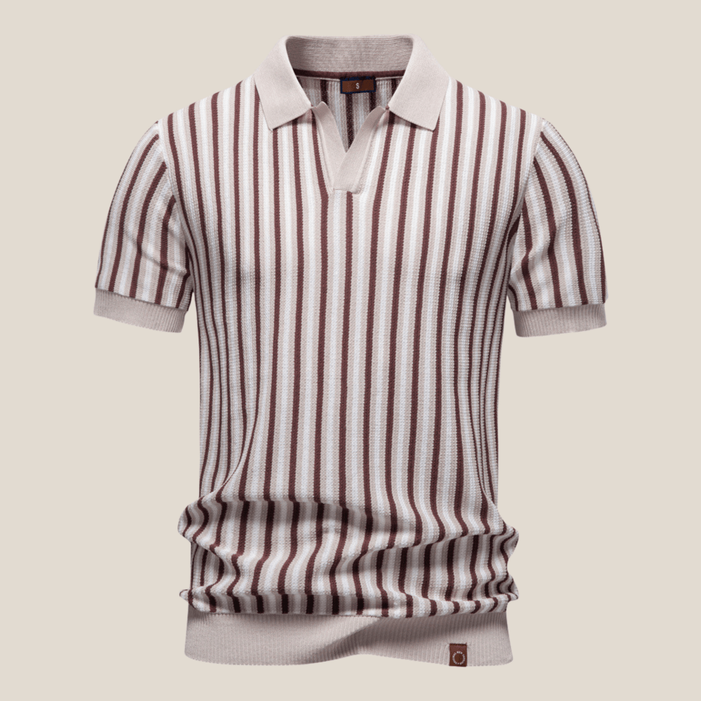 Verona™ - Striped Retro Knit Polo