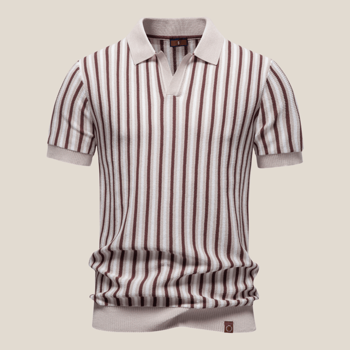 Verona™ - Striped Retro Knit Polo