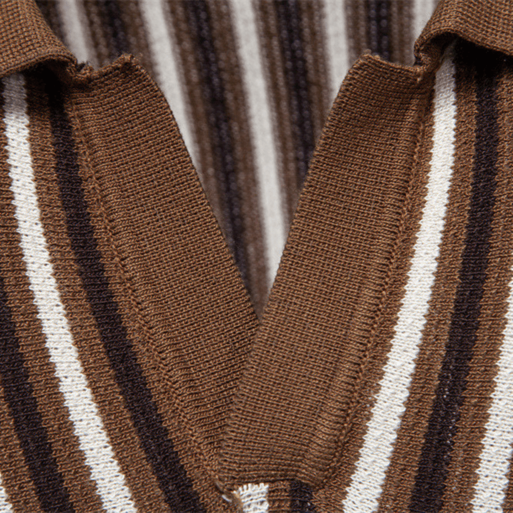 Verona™ - Striped Retro Knit Polo